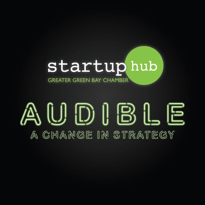 Audible Pitch event with the Greater Green Bay Chamber's Startup Hub