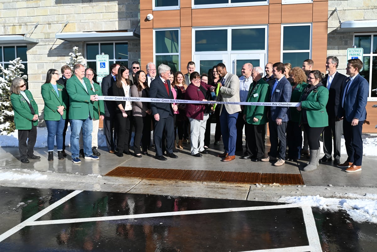 Bank First ribbon cutting