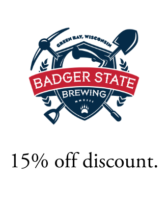 15 percent discount at Badger State Brewing Company