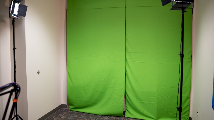 Startup Hub Podcast Studio green screen